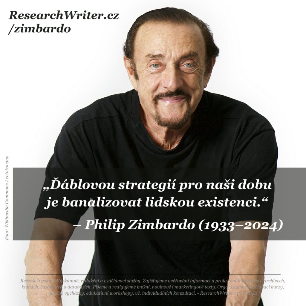 Philip G. Zimbardo a Stanfordský vězeňský experiment 